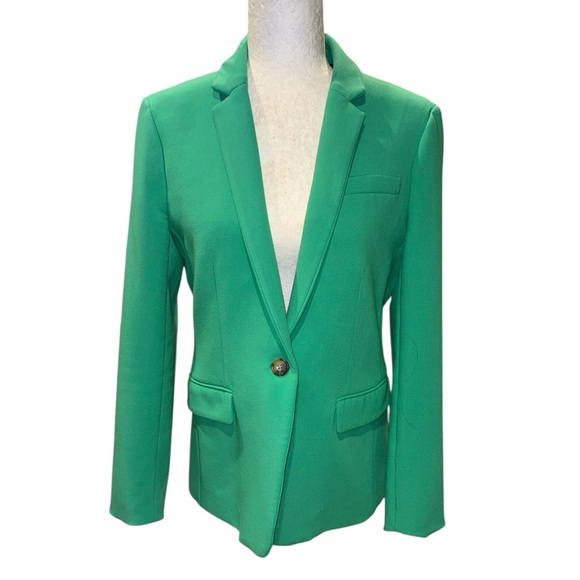 J. Crew Regent Green 4 Season Stretch Ponte Knit Blazer - 6 - Picture 3 of 13